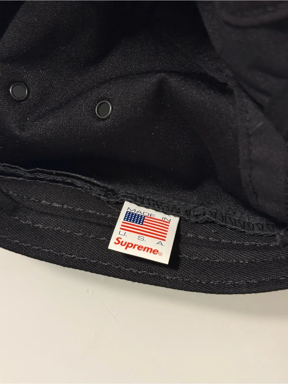 Supreme Black Shiny Water Drops 5-Panel Cap - Picture 12 of 14